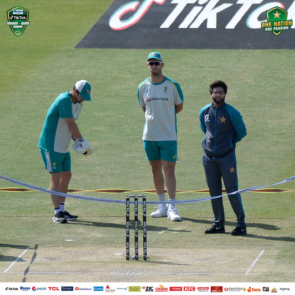 The first test match ended in a draw between Australia and Pakistan.