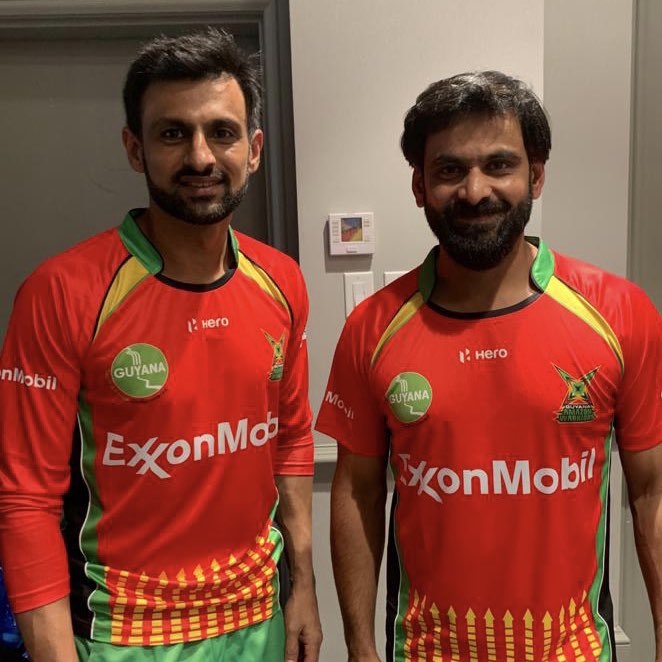 VIDEO | Shoaib Malik takes a stunner off Mohammad Hafeez's bowling in CPL 2021