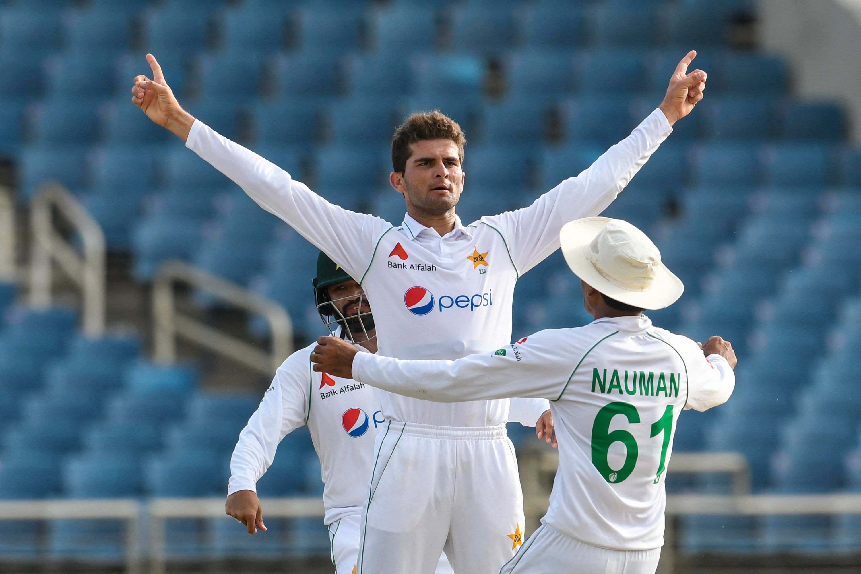 Shaheen Shah Afridi bagged 10 wickets in the match 
