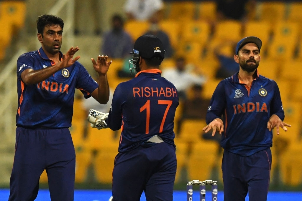 Ravichandran Ashwin scalped three wickets against Namibia on Monday in Dubai.
