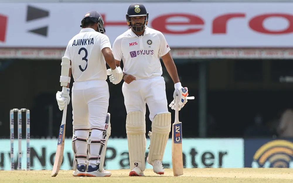 Rohit Sharma and Rahane put on a show in Chennai