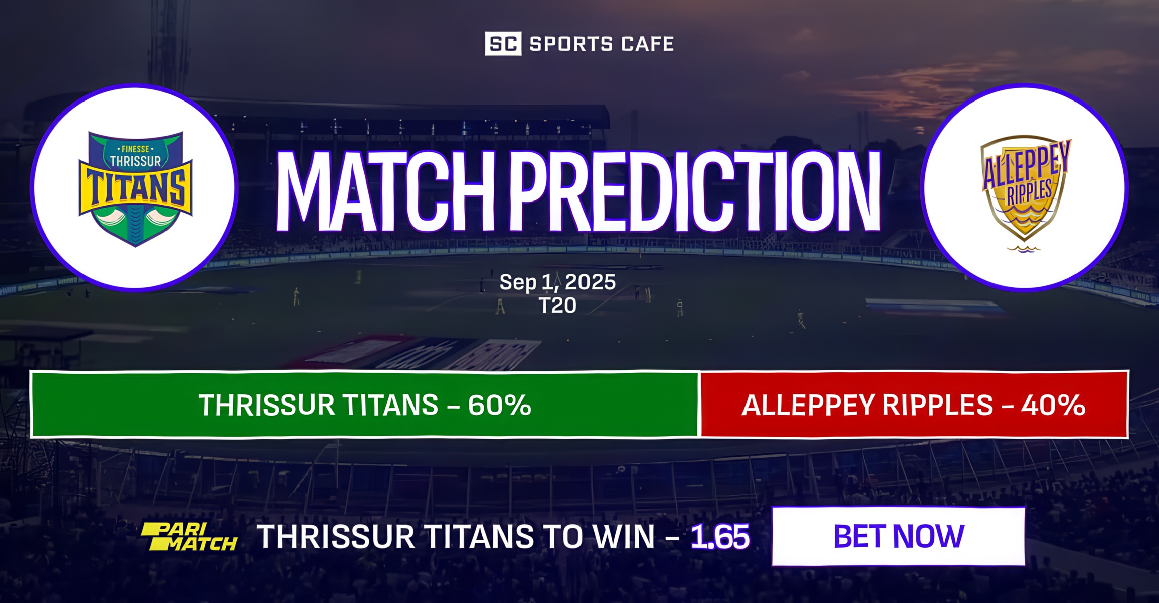 Thrissur Titans vs Alleppey Ripples