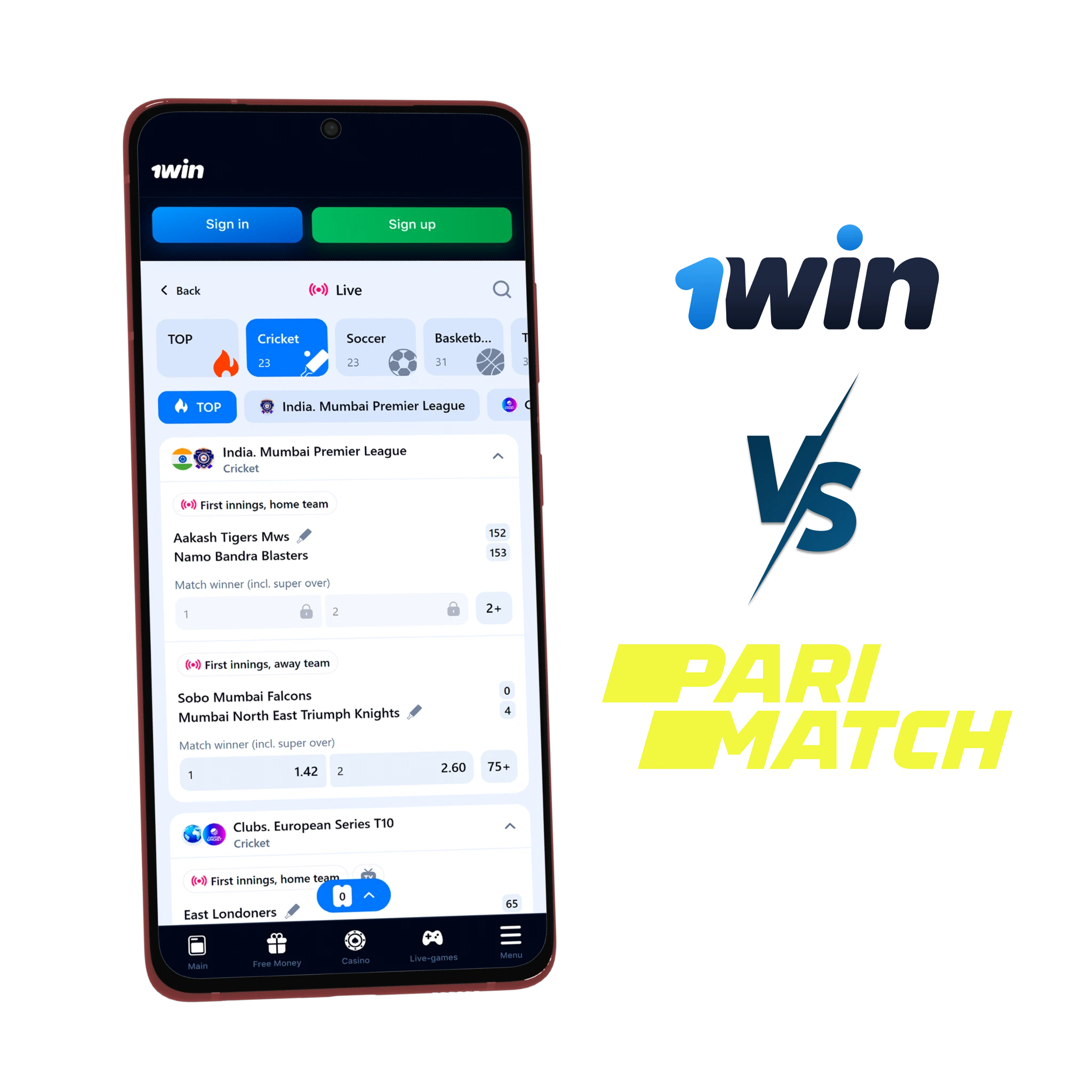 1win – Big Bonus and Special App Bonus.