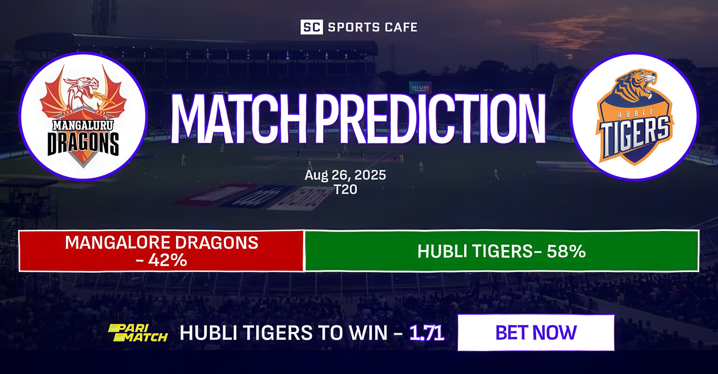 Mangalore Dragons vs Hubli Tigers