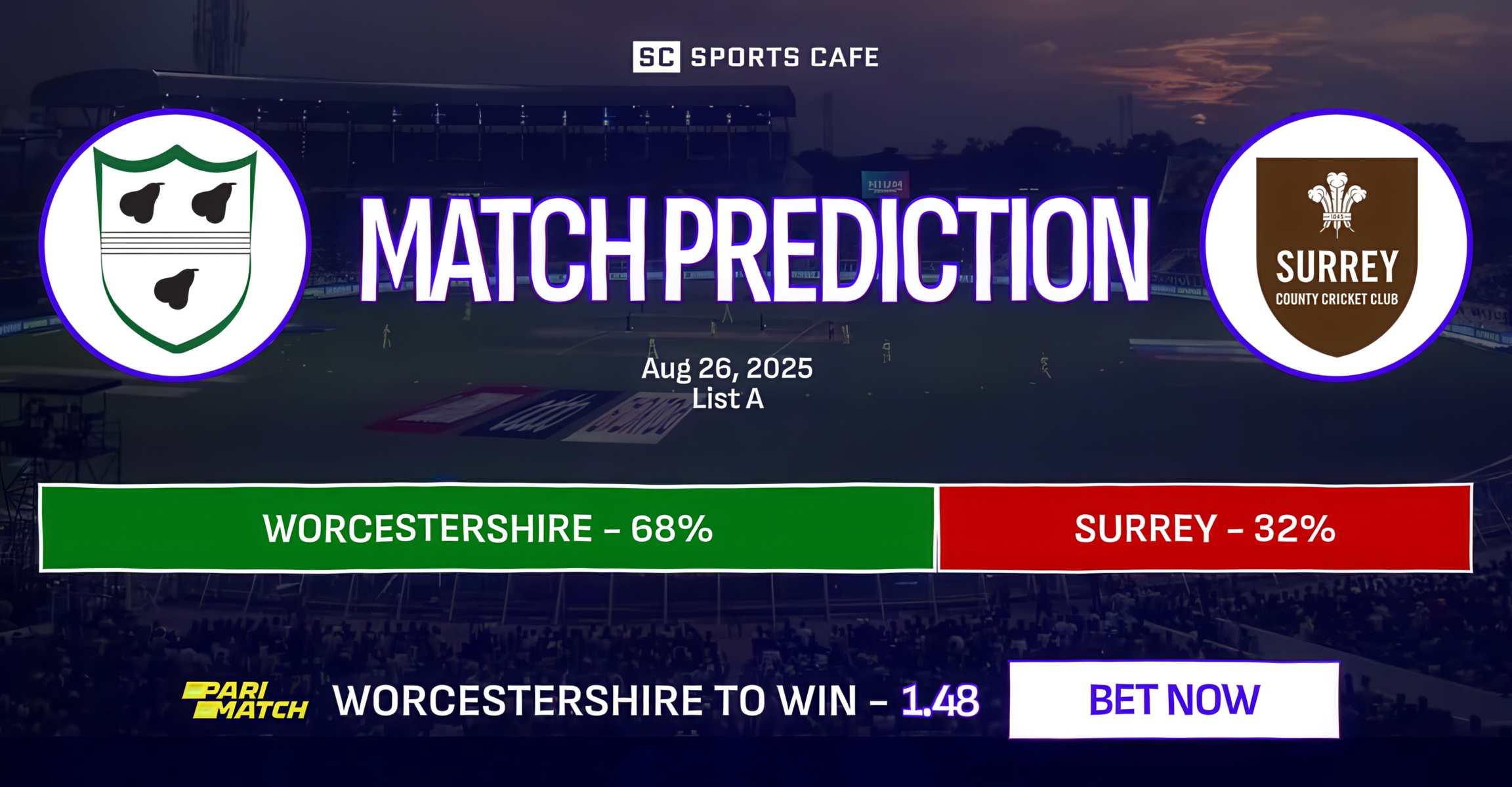 Worcestershire vs Surrey