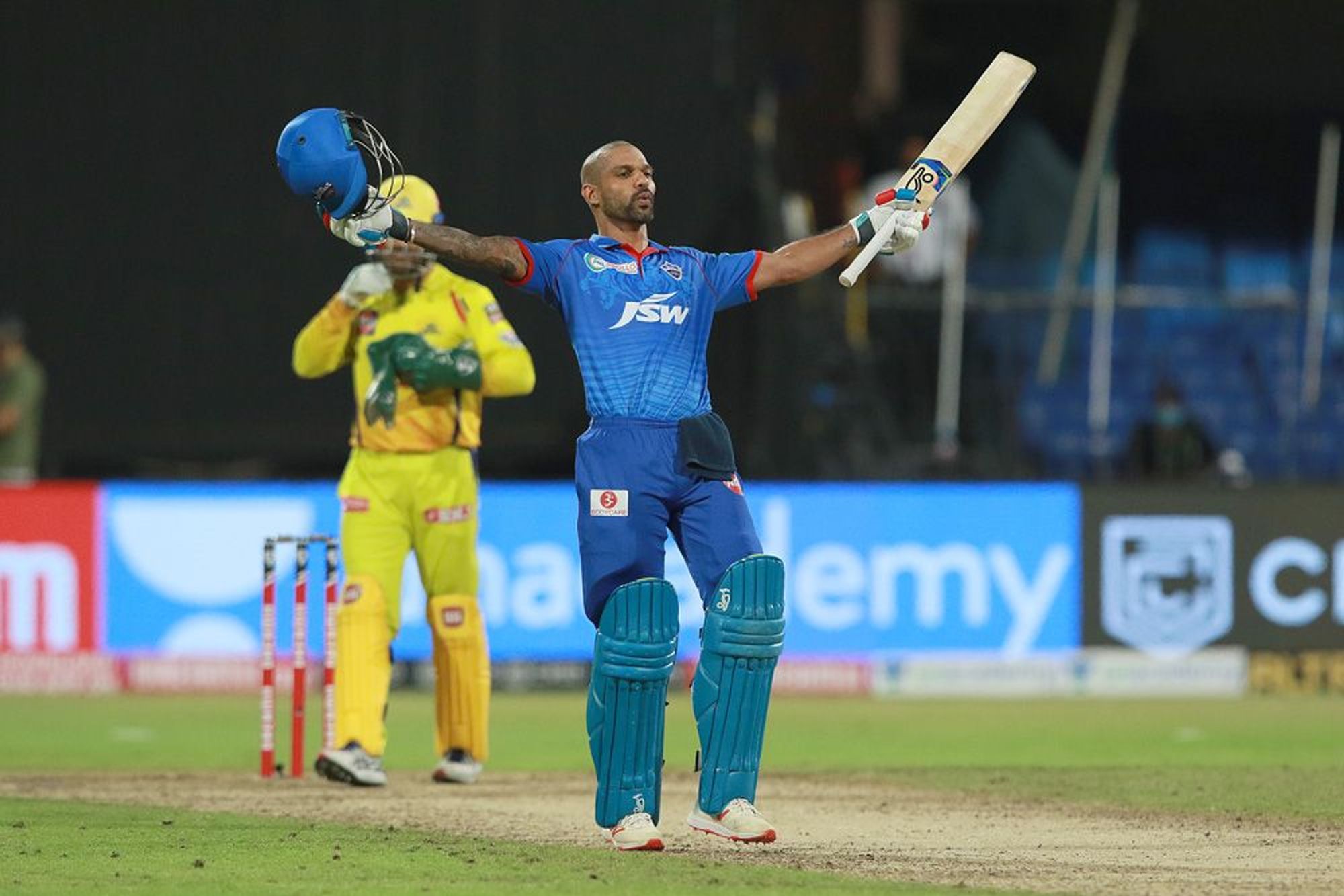 Dhawan scored his first IPL ton tonight