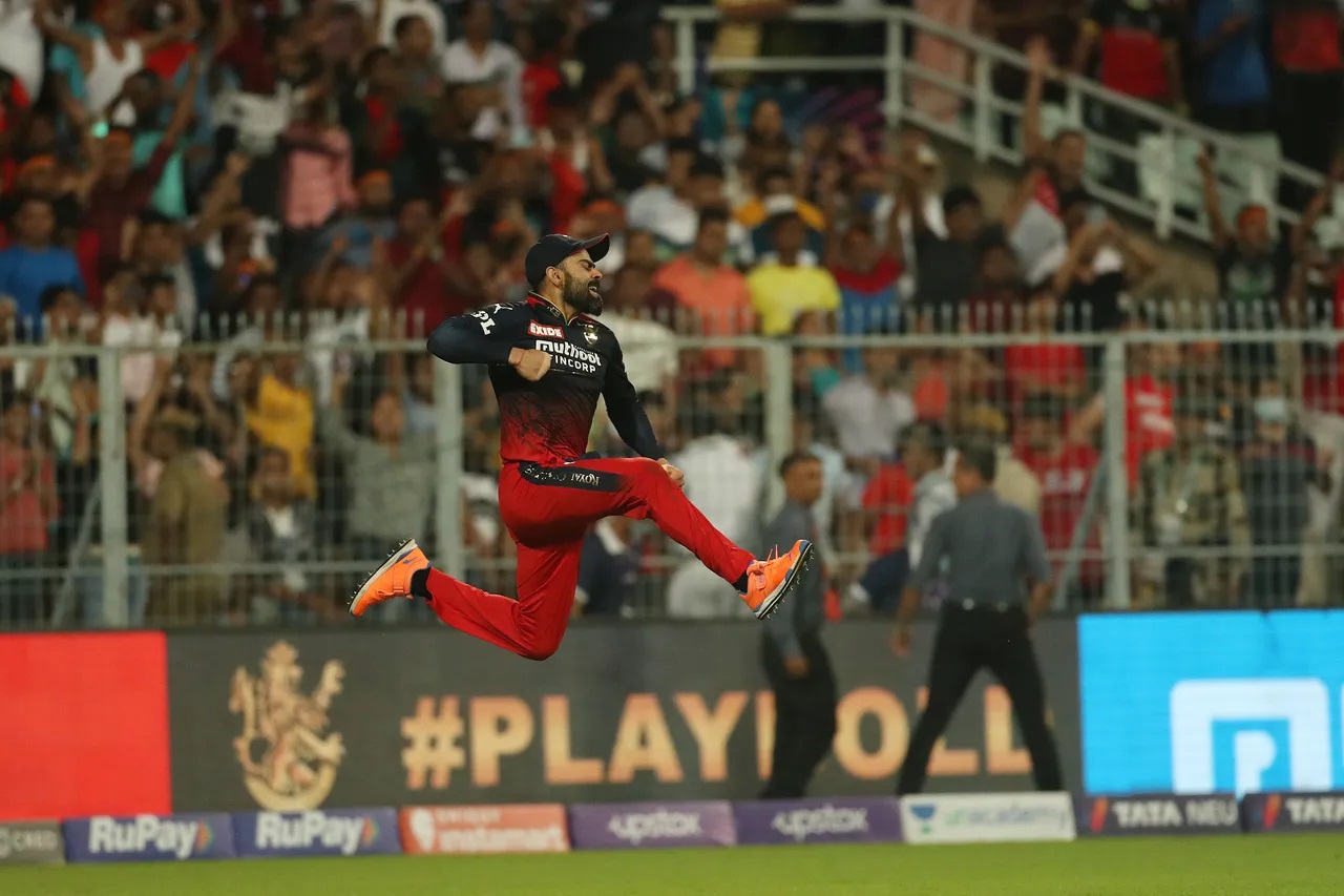 Virat Kohli was elated after RCB won against LSG. 