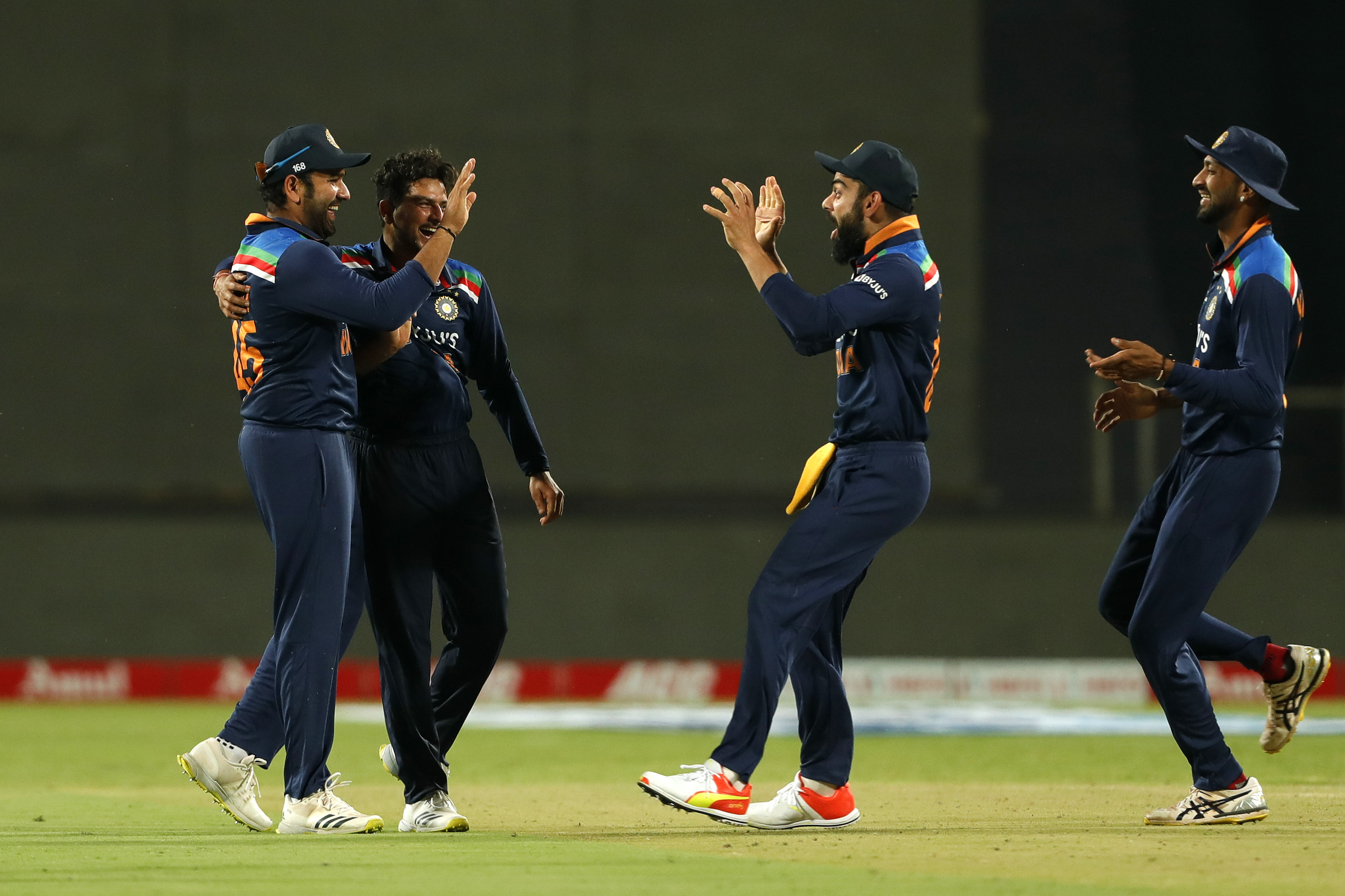 Rohit impacted a brilliant run-out 