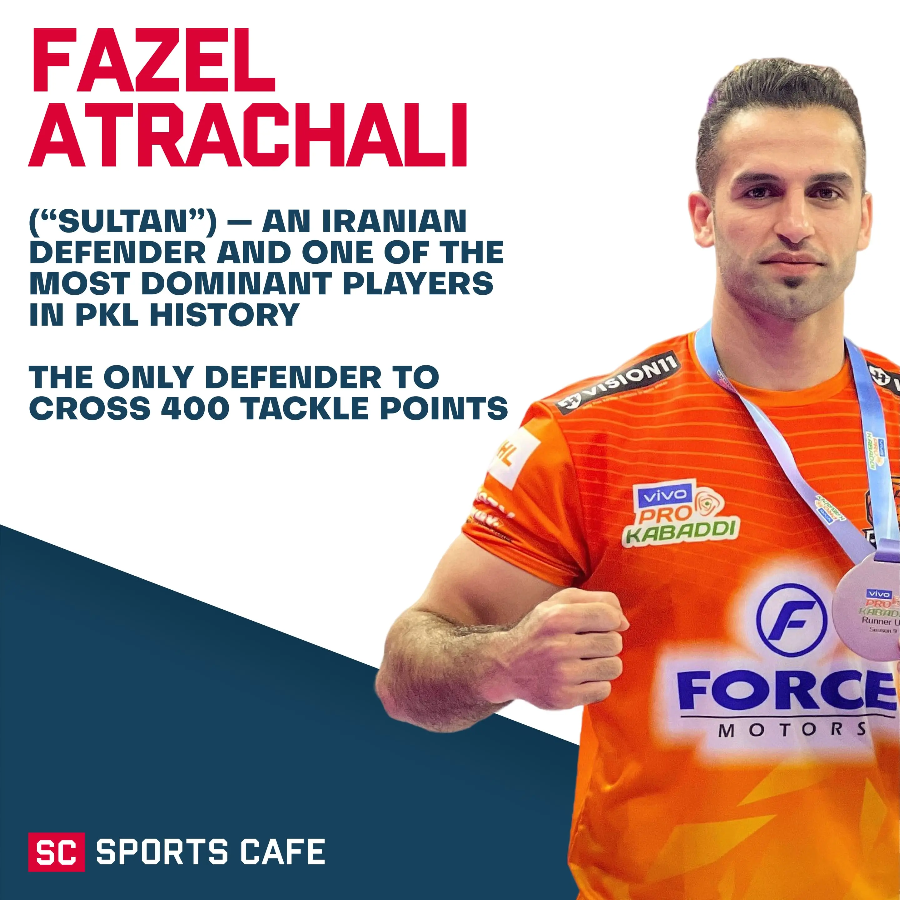 Fazel Atrachali Top Stars of Pro Kabaddi League.