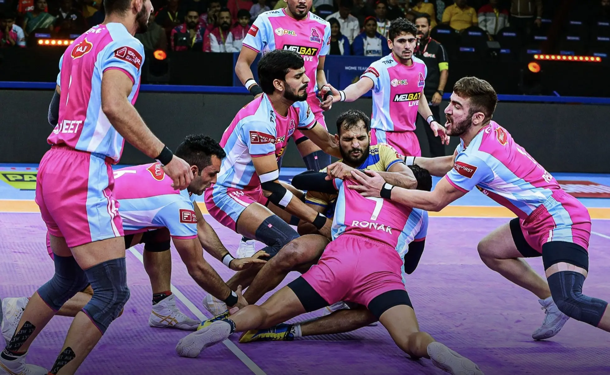 Pink Panthers’ Last-Minute Heroics Seal Thrilling Win Over Haryana Steelers