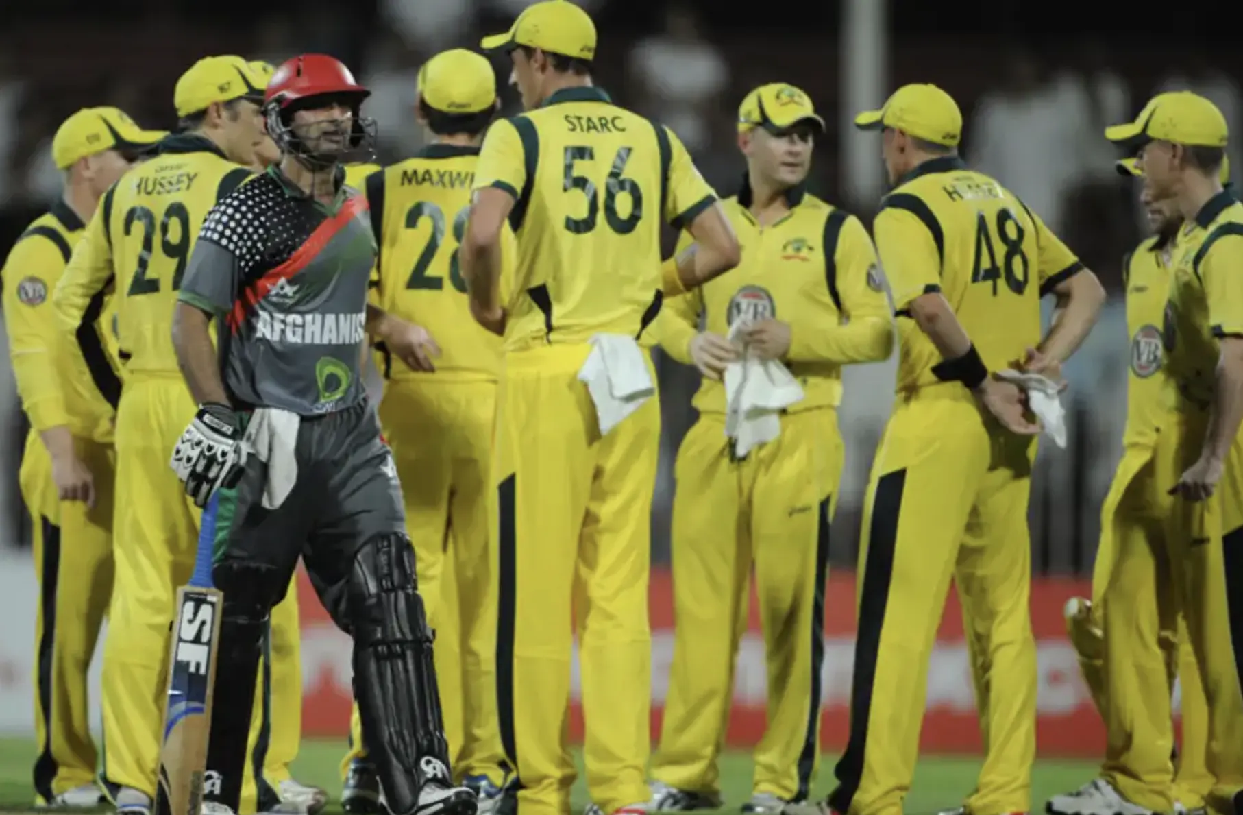 Australia defeated Afghanistan by 66 runs.