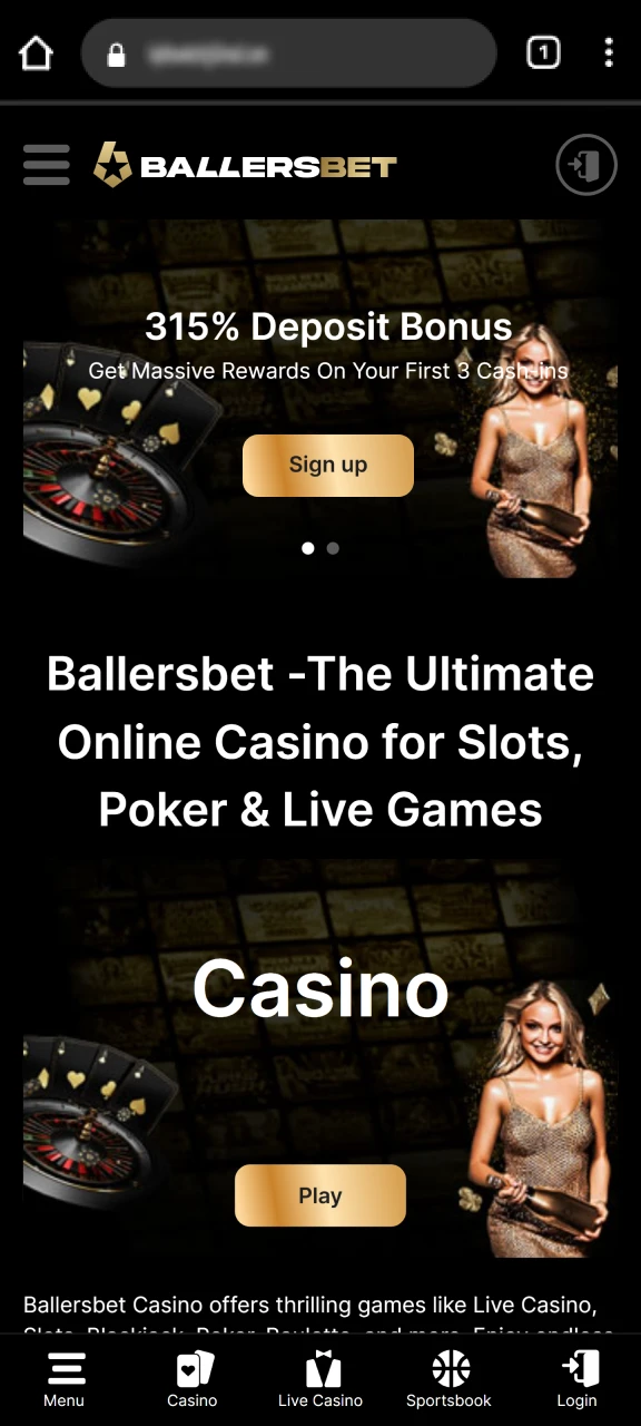 Visit the official Ballersbet website.