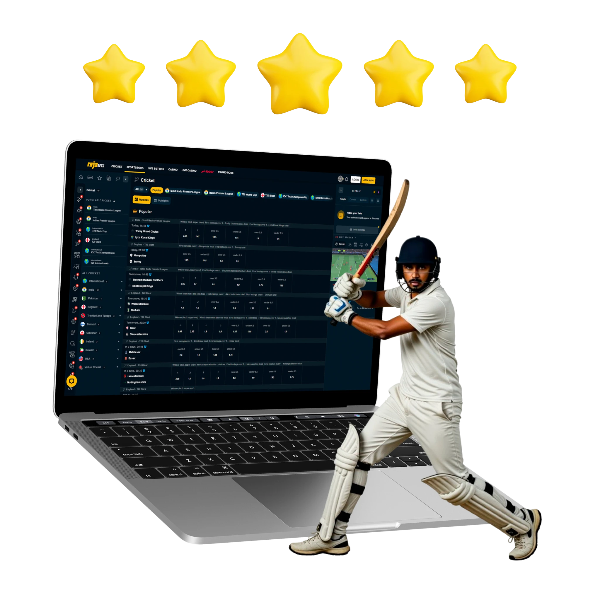 Legal Cricket Betting Sites