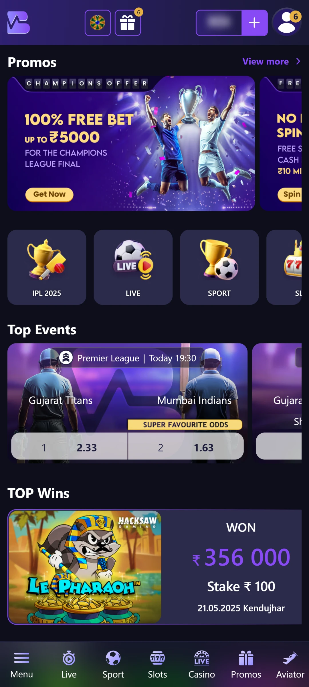 BetVIbe Mobile App.