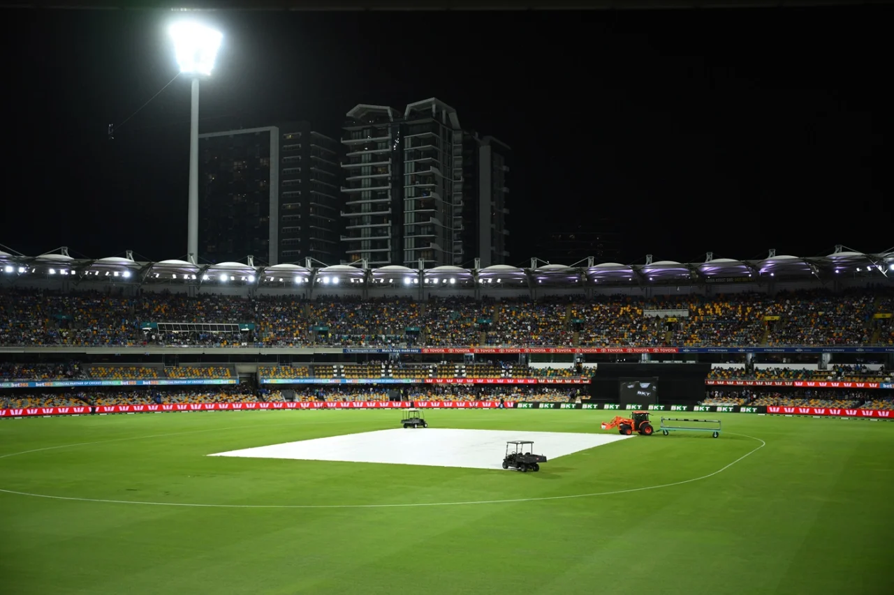 The fifth and final T20I between India and Australia at the Gabba in Brisbane was called off due to a thunderstorm