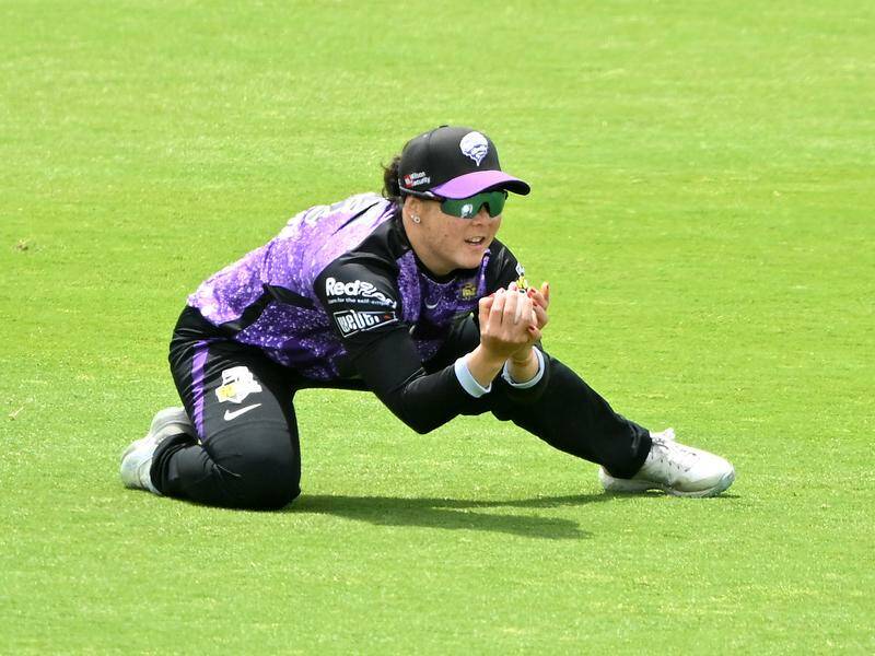 Lauren Smith was at her entertaining best during the WBBL encounter between Hobart Hurricanes and Adelaide Strikers at Bellerive oval on Tuesday