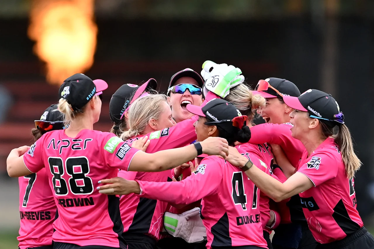 Sydney Sixers were ecstatic after trumping Adelaide Strikers in a last-ball thriller in North Sydney to qualify for the WBBL 2025/26 playoffs