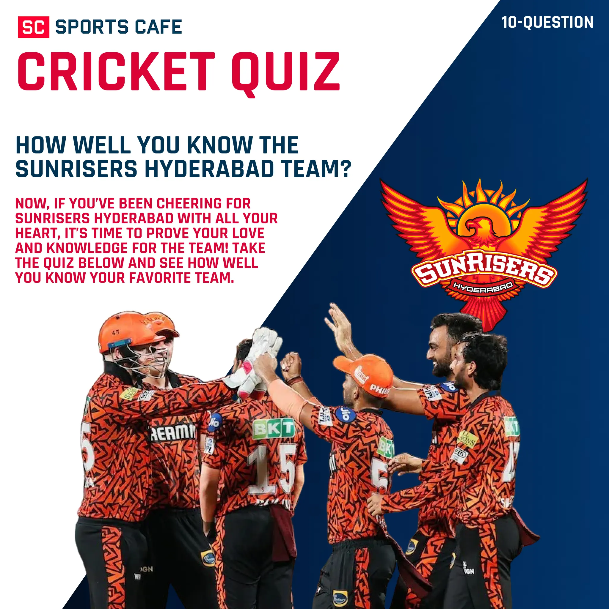 SC Quiz: How Well You Know the Sunrisers Hyderabad Team