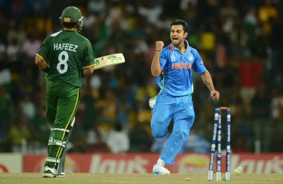 The first time Virat Kohli scored a fifty and took the wicket in the T20 WC was against Pakistan.