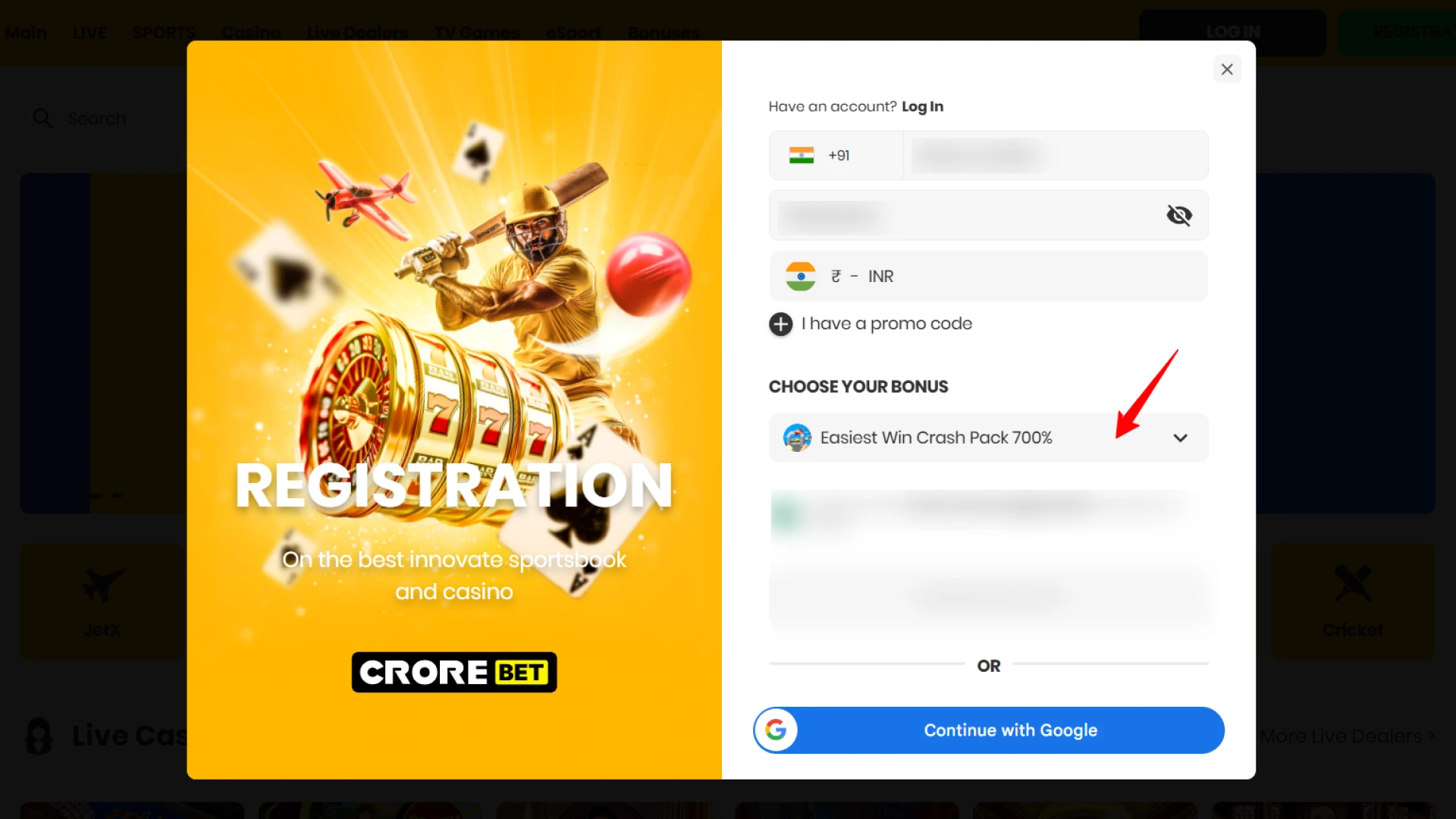 You can choose a bonus.