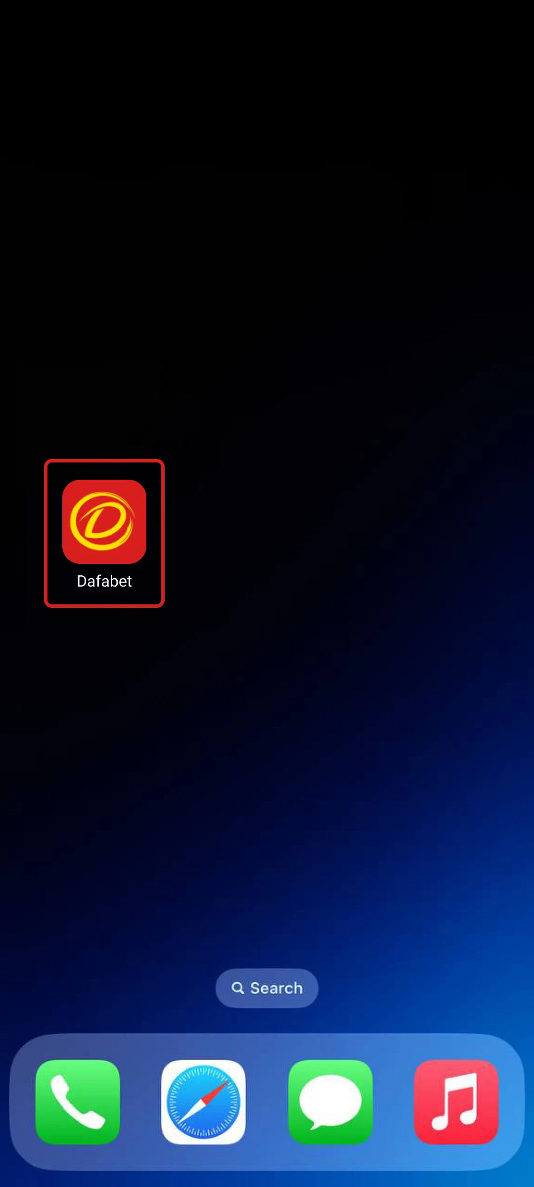 An app icon of Dafabet will appear on your home screen.