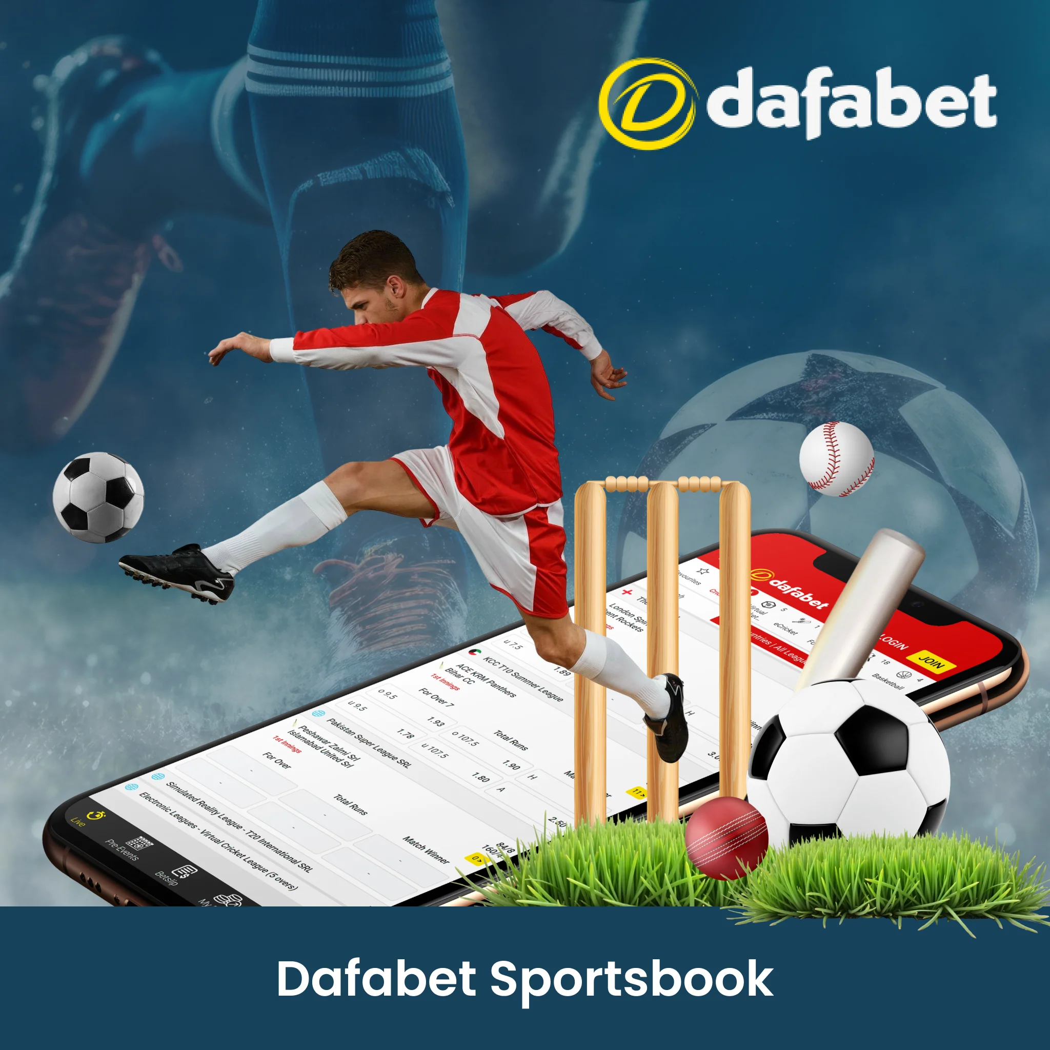 Dafabet Sportsbook offers markets on over 30 sports.