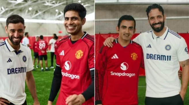 Team India Meets Manchester United Stars Ahead of 4th Test in Manchester