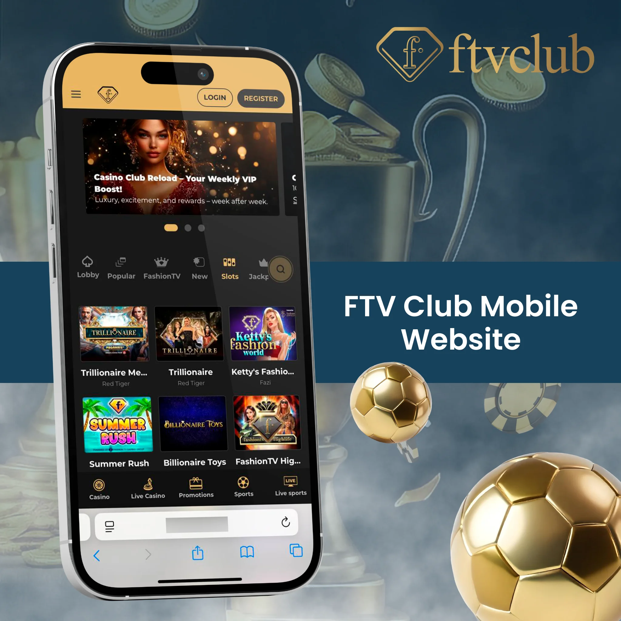FTV Club Mobile Website.