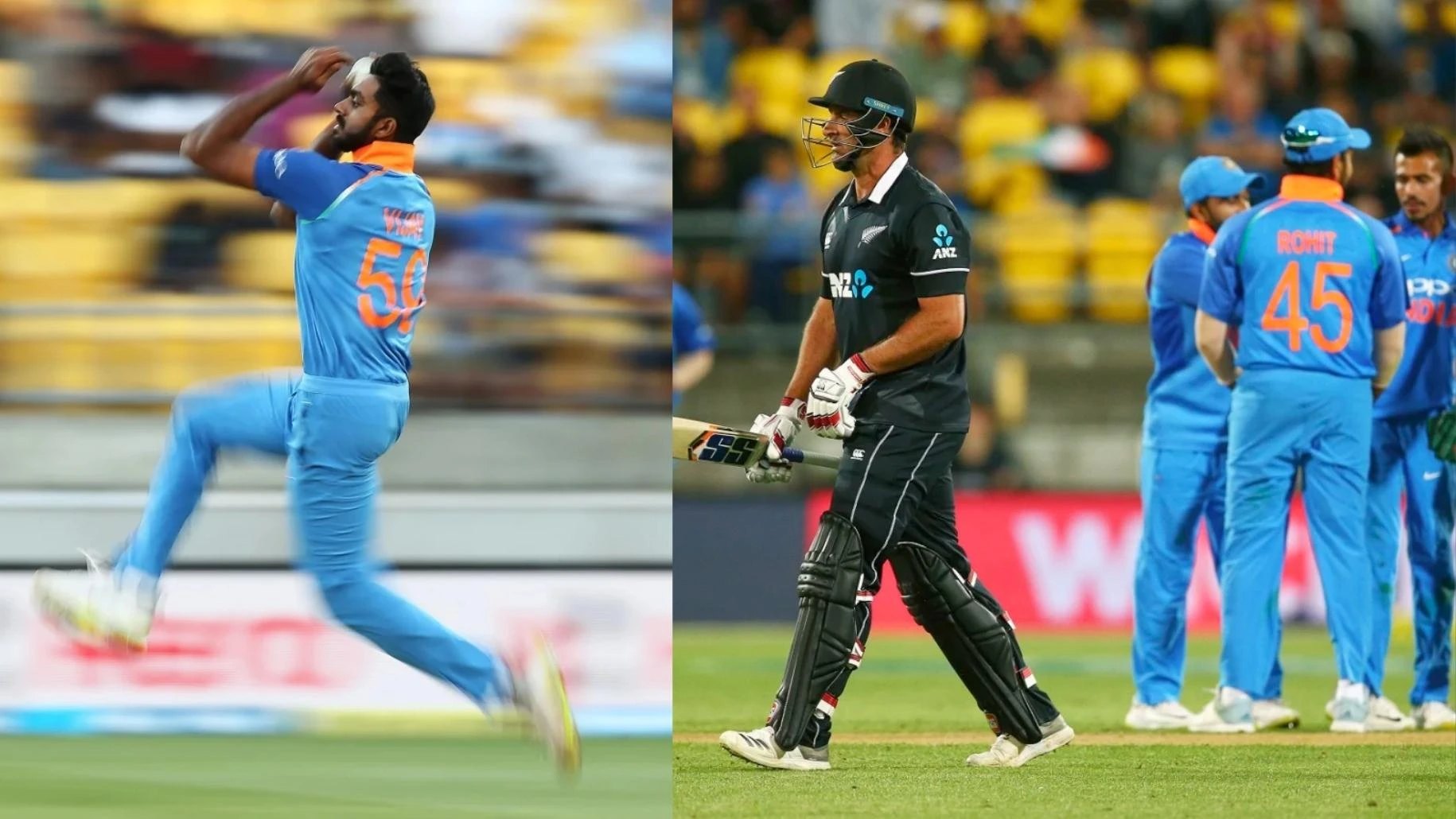 India defeated New Zealand by 35 runs in the fifth ODI at Wellington on 3 February 2019.