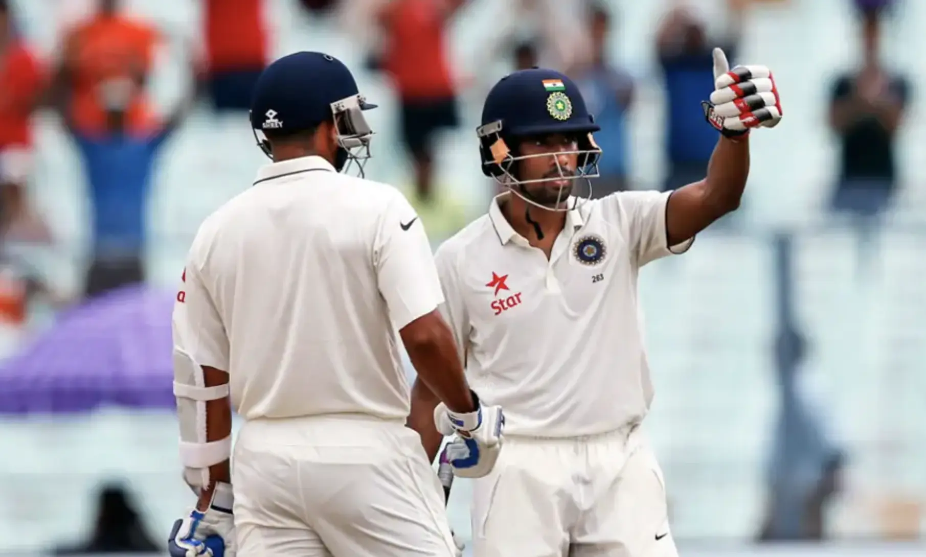 India made 239/7 on day 1 against New Zealand.