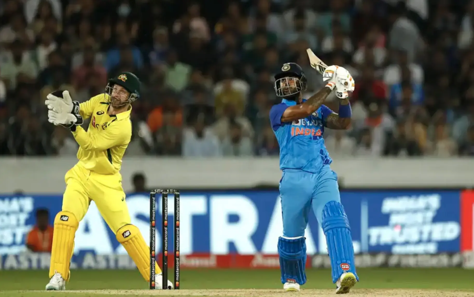 India defeated Australia by 6 wickets.