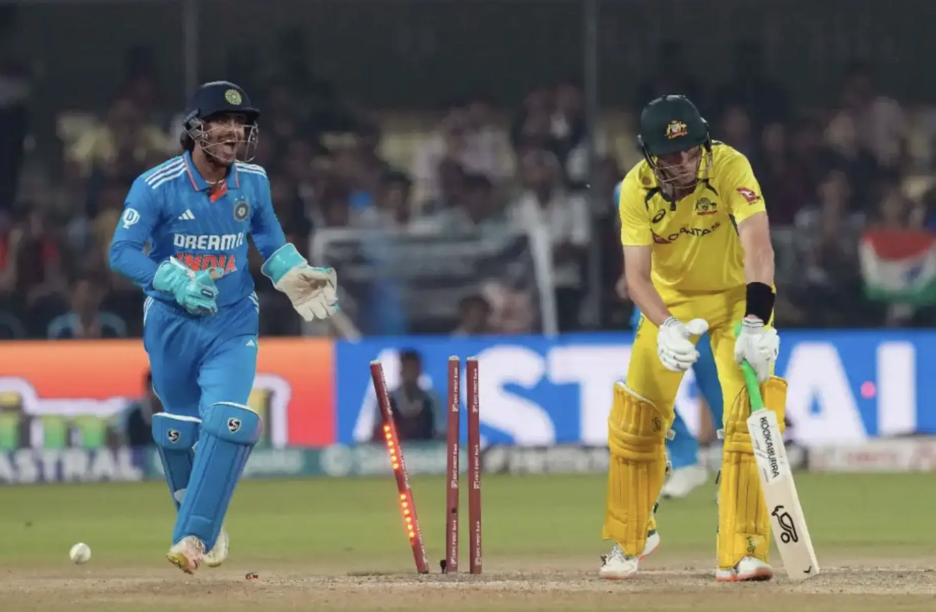 India defeated Australia by 99 runs.