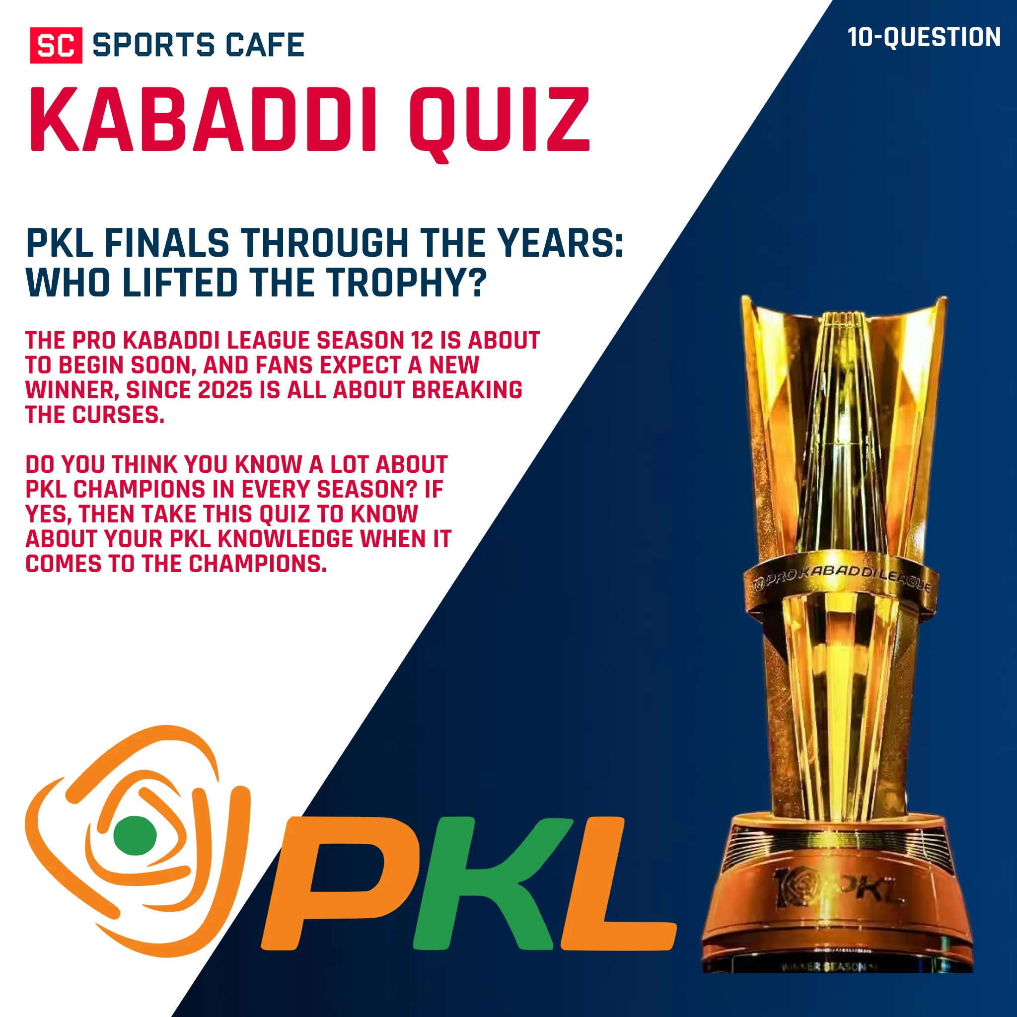 Who Won the Pro Kabaddi Trophy.