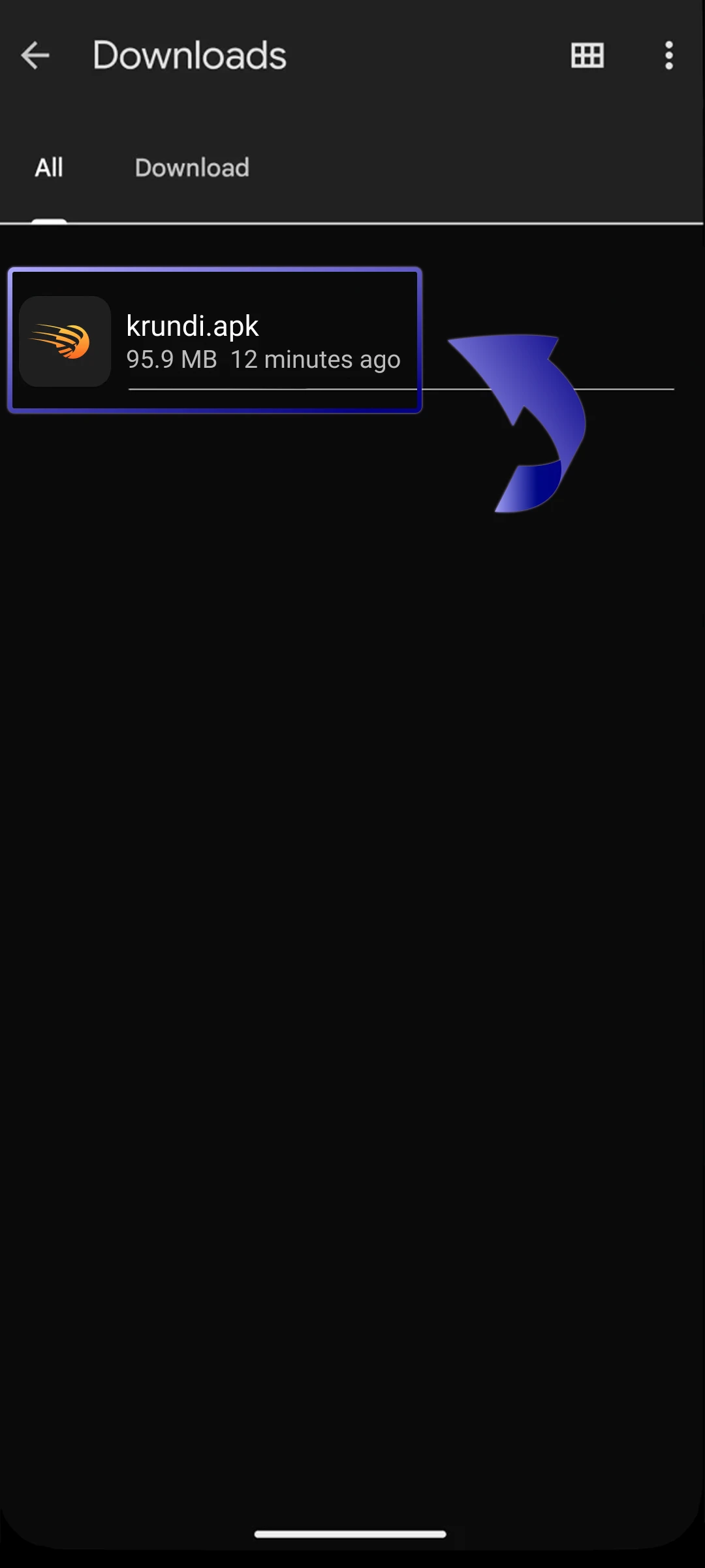 Download the APK File.