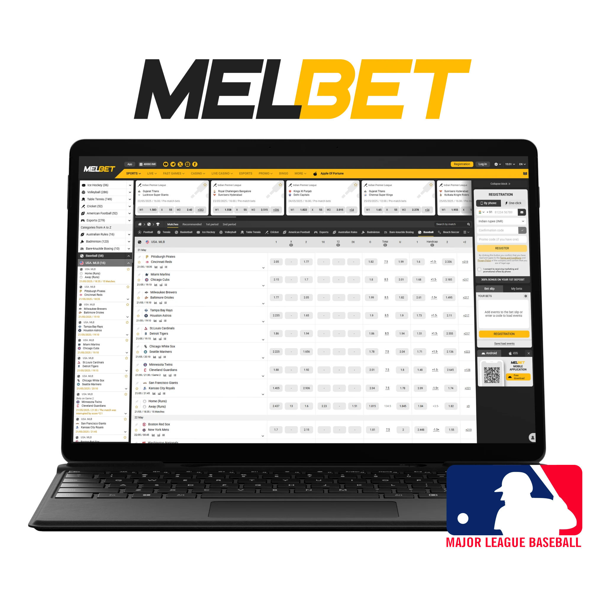 Melbet MLB Baseball Betting Sites.