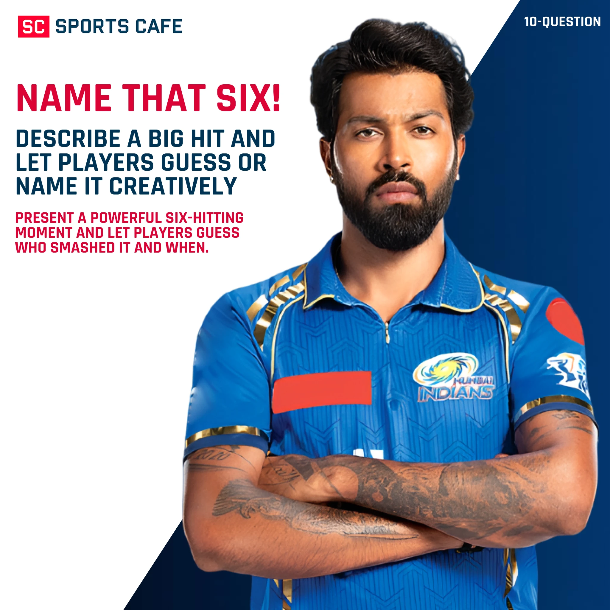 Name That Six! Describe the big hit and let players guess it