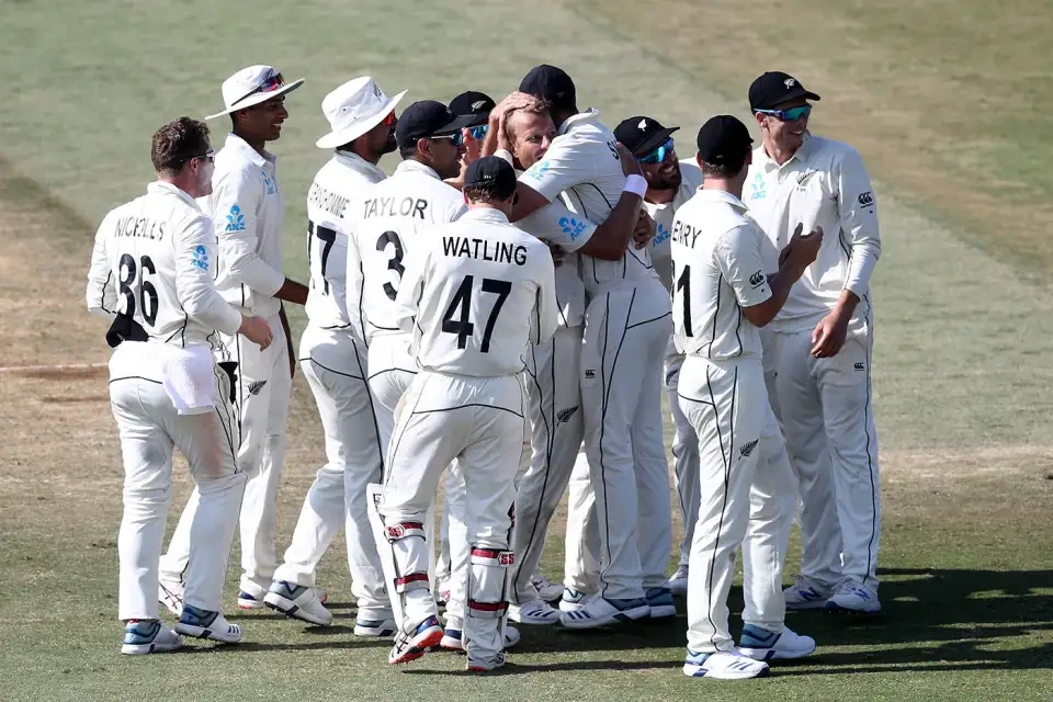New Zealand defeats England by an Innings and 65 Runs.