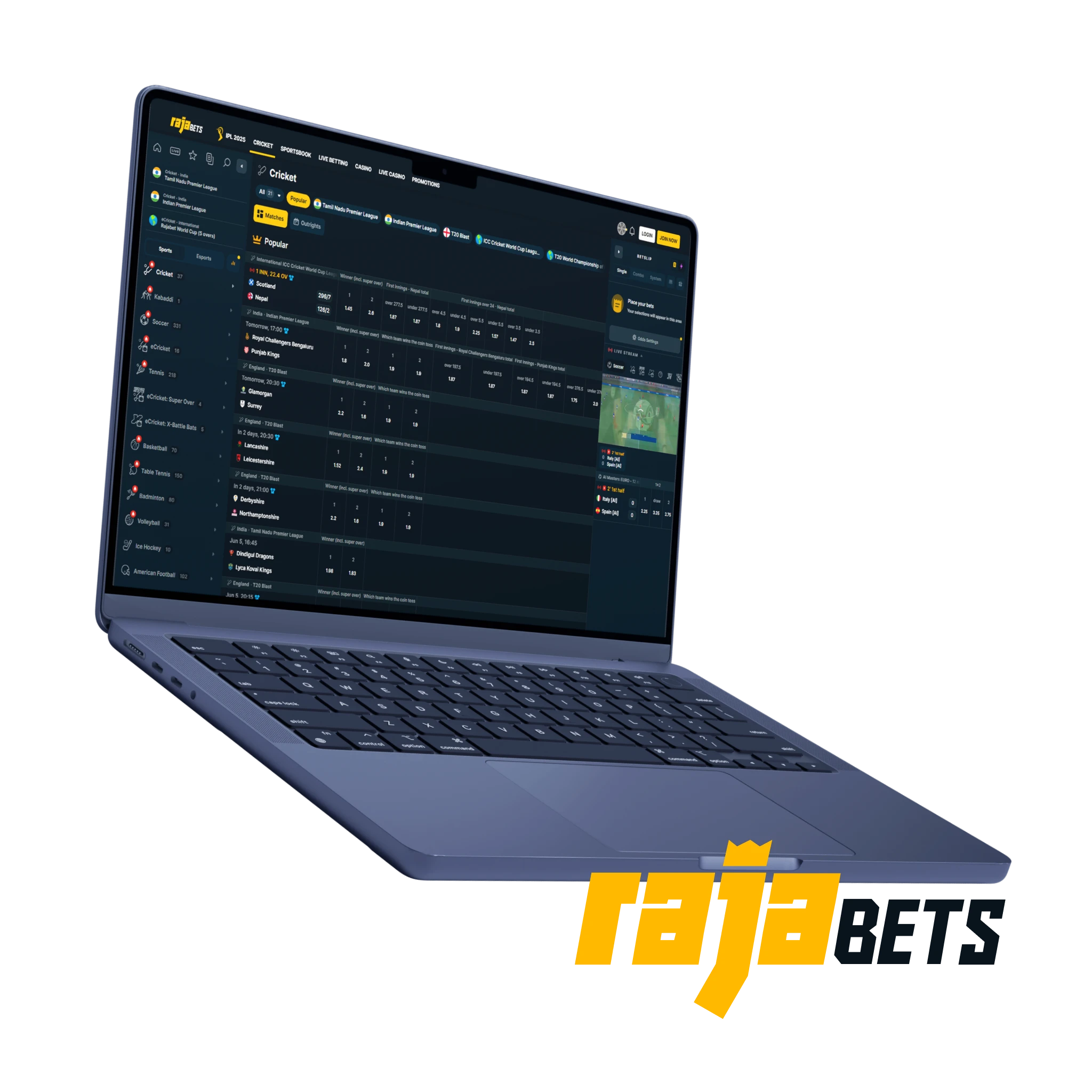 Rajabets is one of the most popular platforms with an app in India.