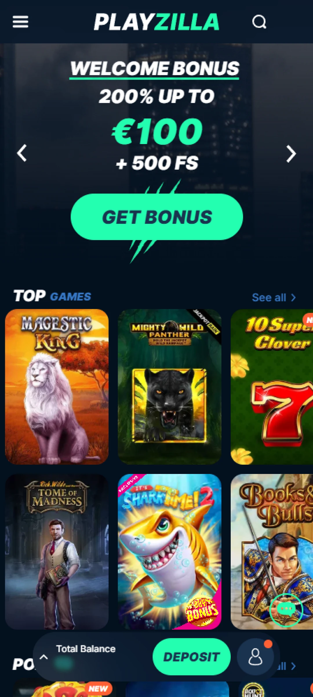 Open the PlayZilla app on a mobile device or computer to get started.