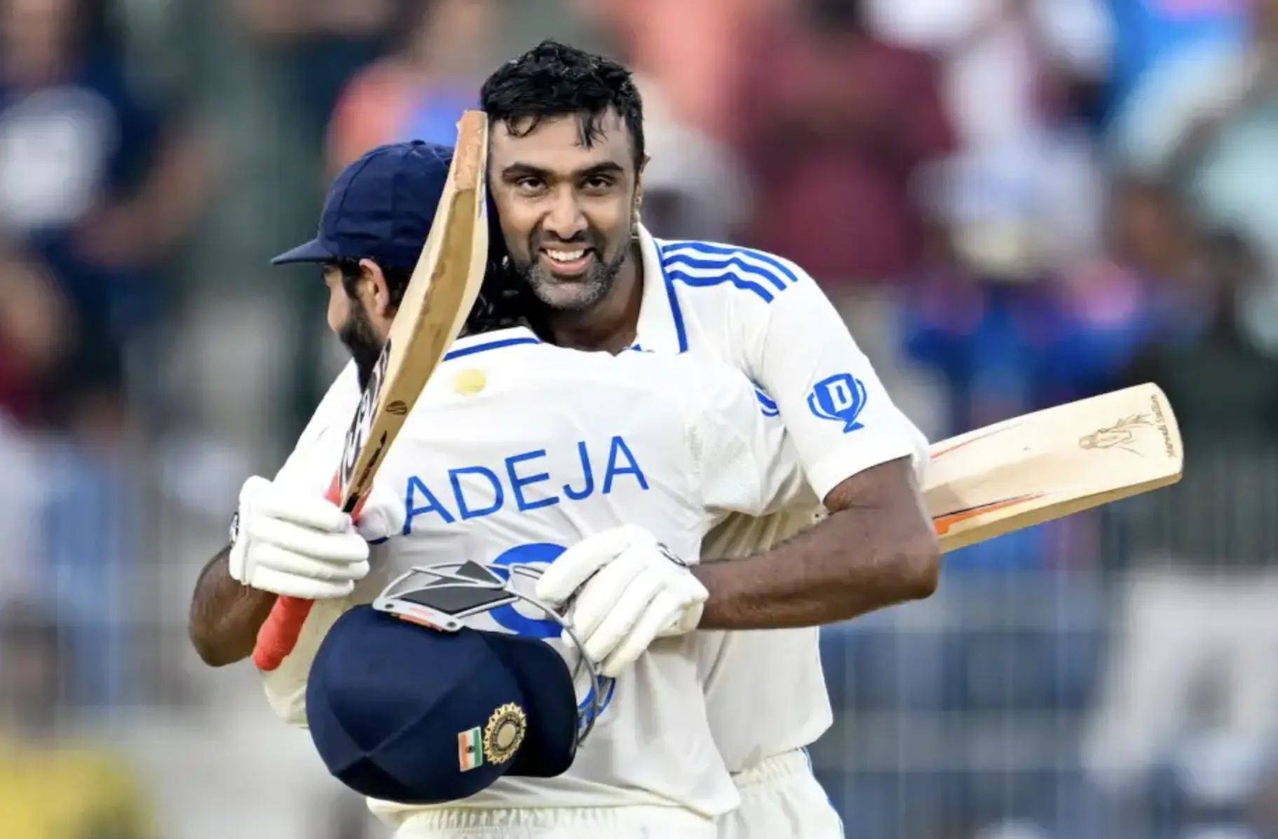 R Ashwin made a century on the Day 1 of the Test Match.