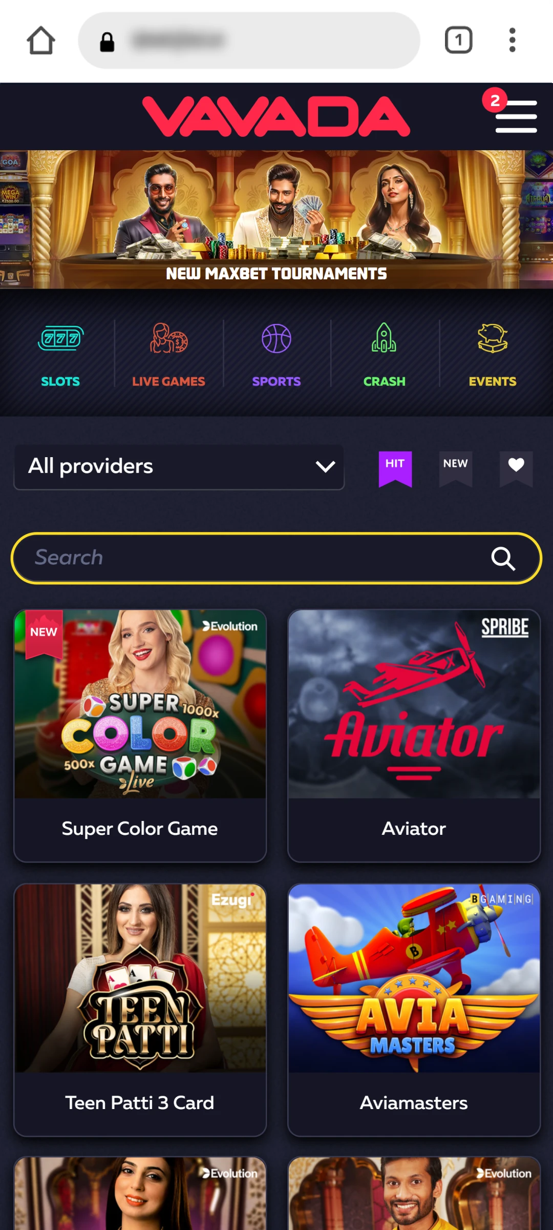 official Vavada website.