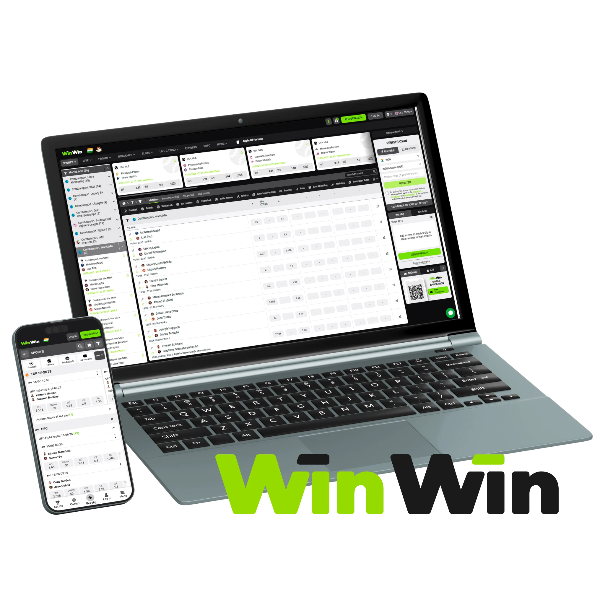 WinWin - Best MMA betting site with beginner-friendly interface.